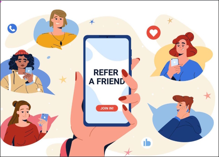 Referral sharing on mobile